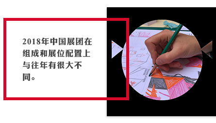 2018年中國(guó)展團(tuán)在組成和展位配置上與往年有很大不同。